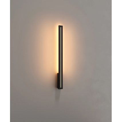 MAXLIGHT W0460 - Kinkiet zewnętrzny LED MOENA LED/15W/230V CRI 93 IP65 czarny