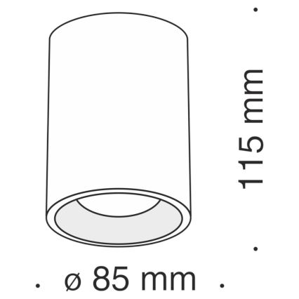 Maytoni C012CL-01B - Oświetlenie punktowe SLIM 1xGU10/50W/230V czarne