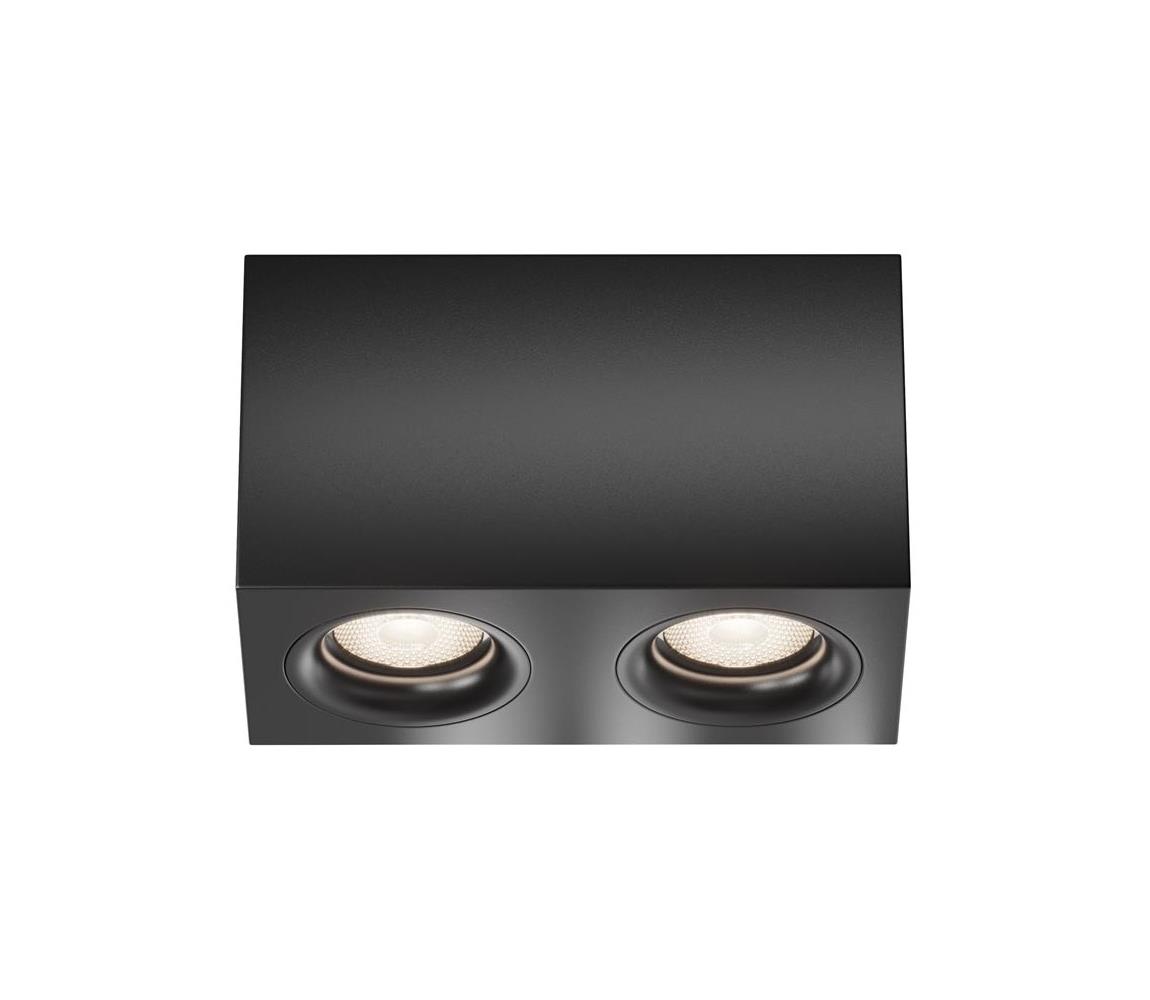 Maytoni C013CL-02B - Oświetlenie punktowe SLIM 2xGU10/50W/230V czarne
