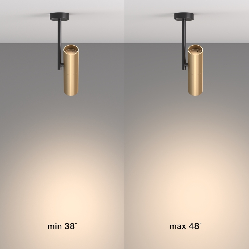Maytoni C020CL-01GB - Oświetlenie punktowe ELTI 1xGU10/50W/230V złote