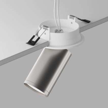 Maytoni C048CL-U-1WS - Oprawa wpuszczana punktowa FOCUS 1xGU10/10W/230V chrom błyszczący