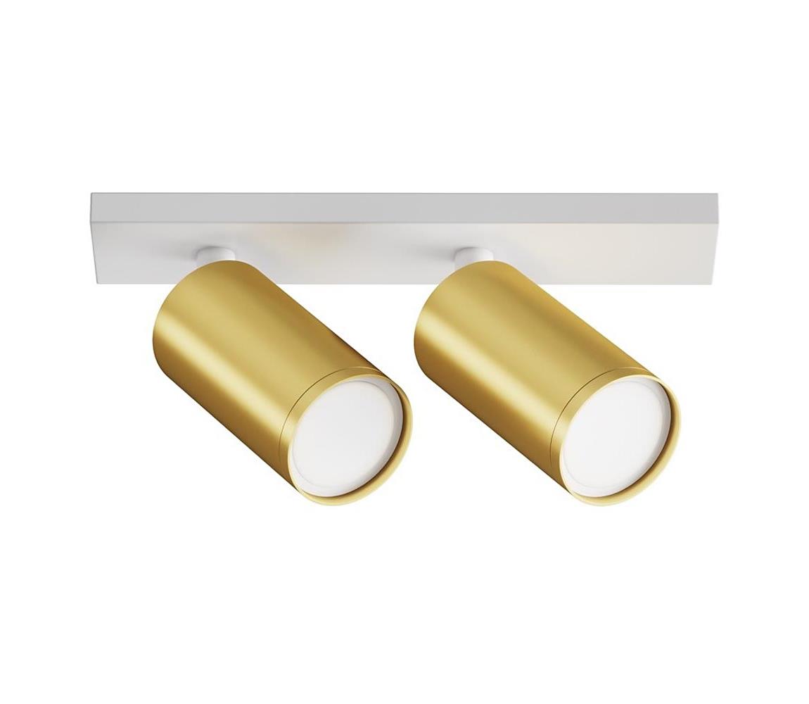 Maytoni C051CL-U-2WMG - Oświetlenie punktowe FOCUS 2xGU10/10W/230V złote/białe