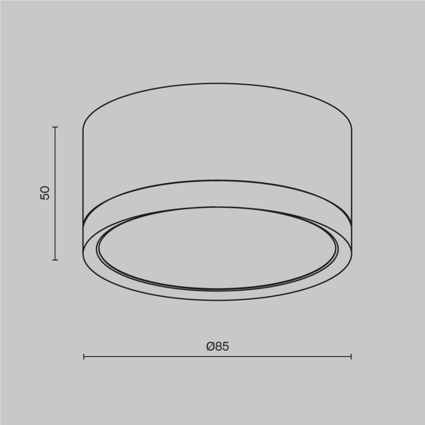 Maytoni C086CL-GX53-SRD-BG - Oświetlenie punktowe HOOP 1xGX53/15W/230V czarne/złote