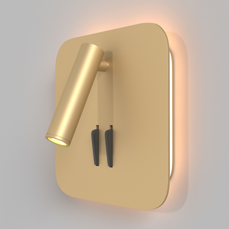 Maytoni C175-WL-01-6W-MG - LED Kinkiet punktowy IOS LED/9W/230V złoty