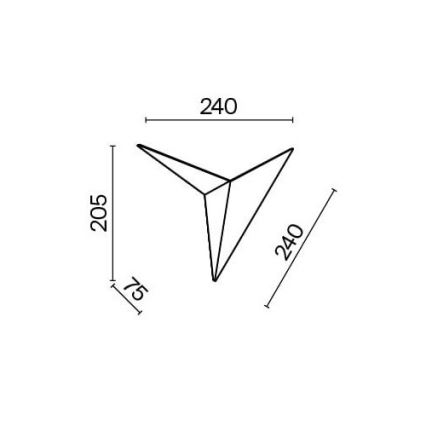 Maytoni C808WL-L3B - LED Kinkiet TRAME LED/3W/230V czarny