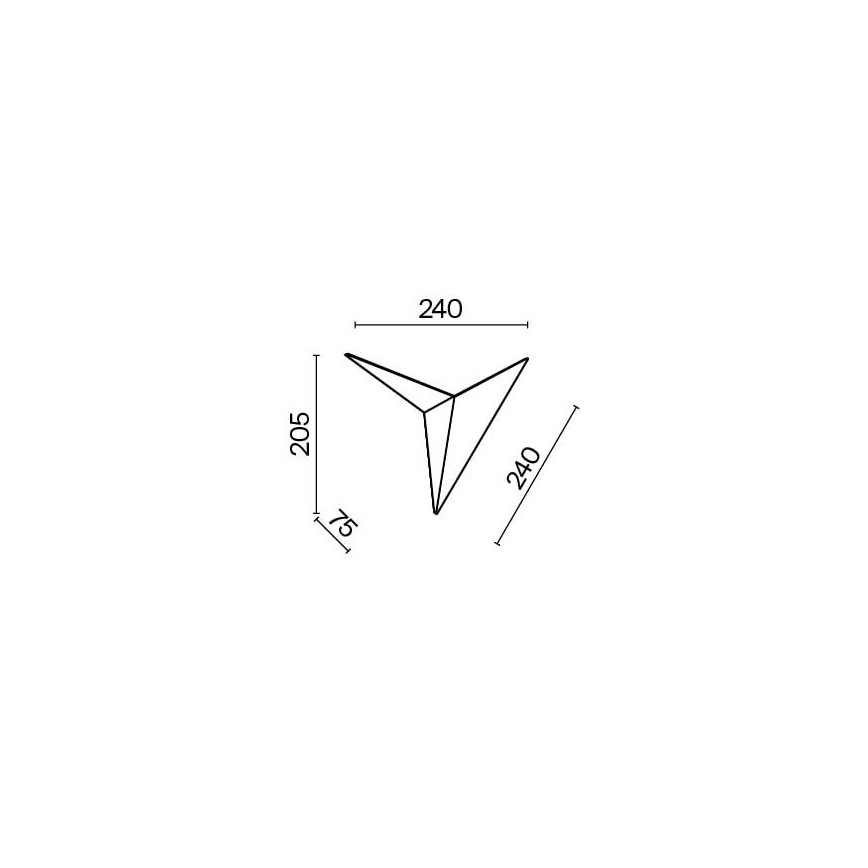 Maytoni C808WL-L3B - LED Kinkiet TRAME LED/3W/230V czarny