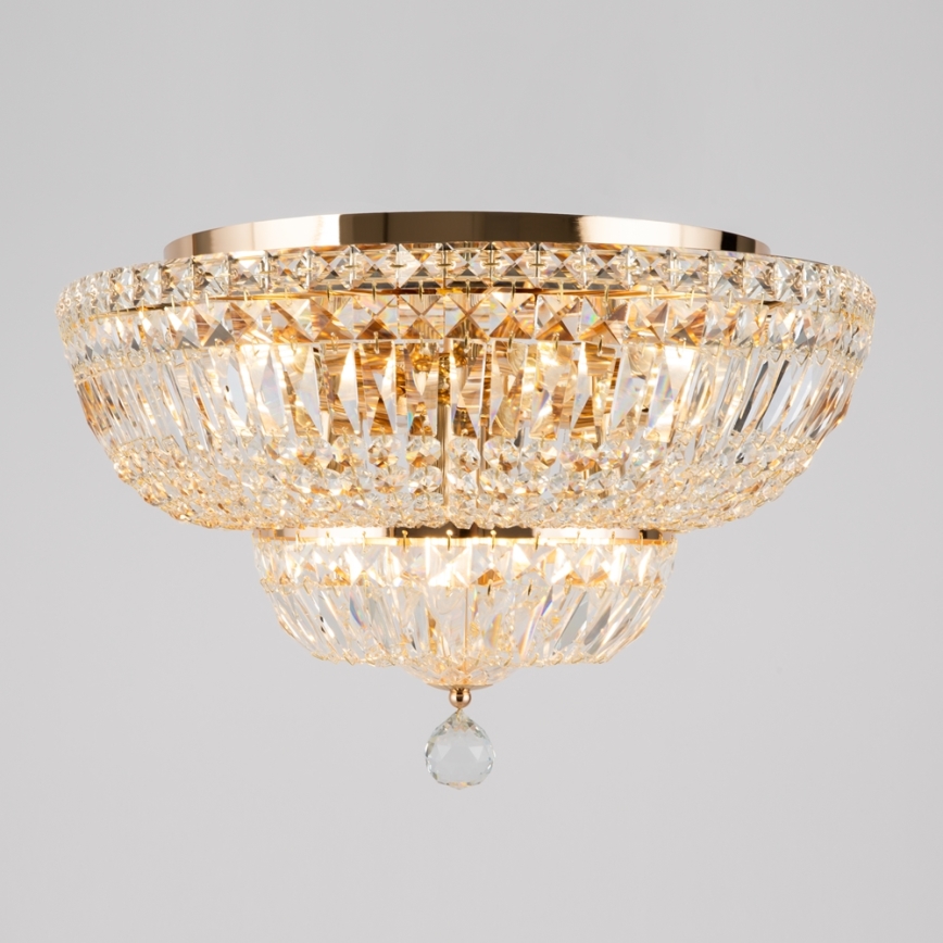 Maytoni DIA100-CL-12-G - Lampa sufitowa BASFOR 12xE14/60W/230V złoty