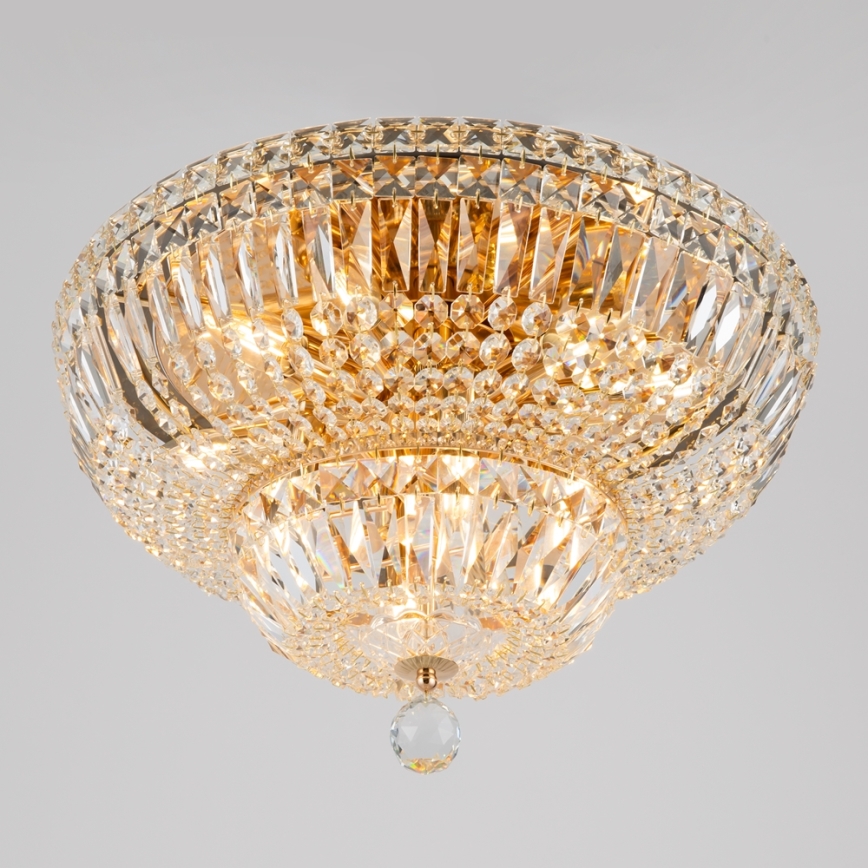 Maytoni DIA100-CL-12-G - Lampa sufitowa BASFOR 12xE14/60W/230V złoty