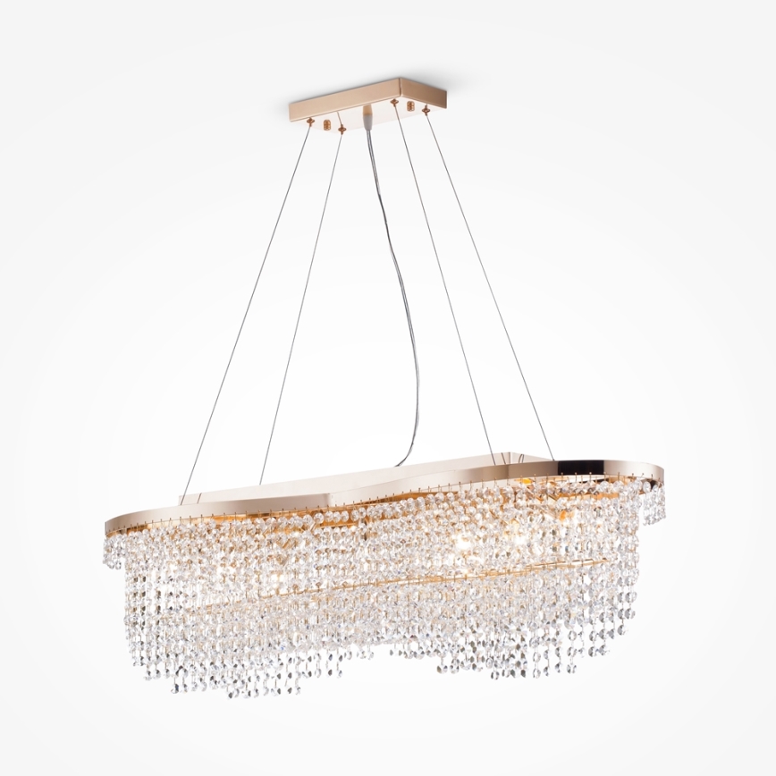 Maytoni DIA600-07-G - Żyrandol na lince TOILS 7xE14/60W/230V