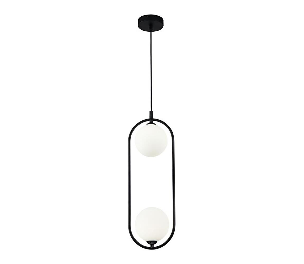 Maytoni MOD013PL-02B - Żyrandol na lince RING 2xG9/25W/230V czarny