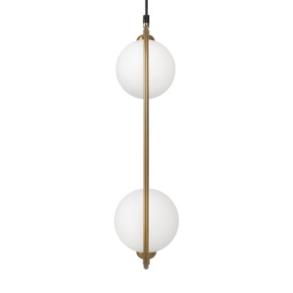 Maytoni MOD013PL-02BS1 - Żyrandol na lince RING 2xG9/25W/230V mosiądz