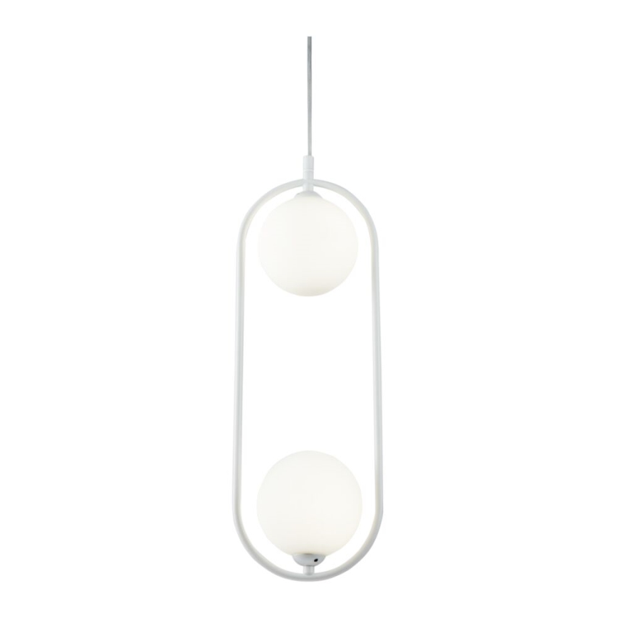Maytoni MOD013PL-02W - Żyrandol na lince RING 2xG9/25W/230V biały