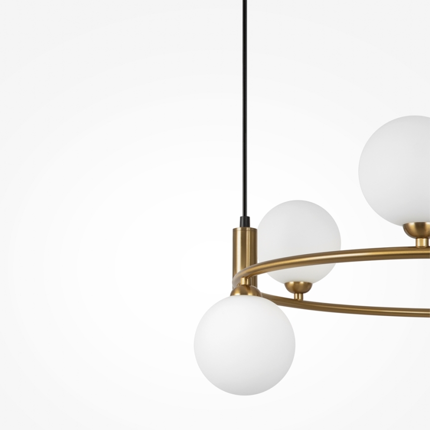 Maytoni MOD013PL-06BS1 - Żyrandol na lince RING 6xG9/25W/230V mosiądz