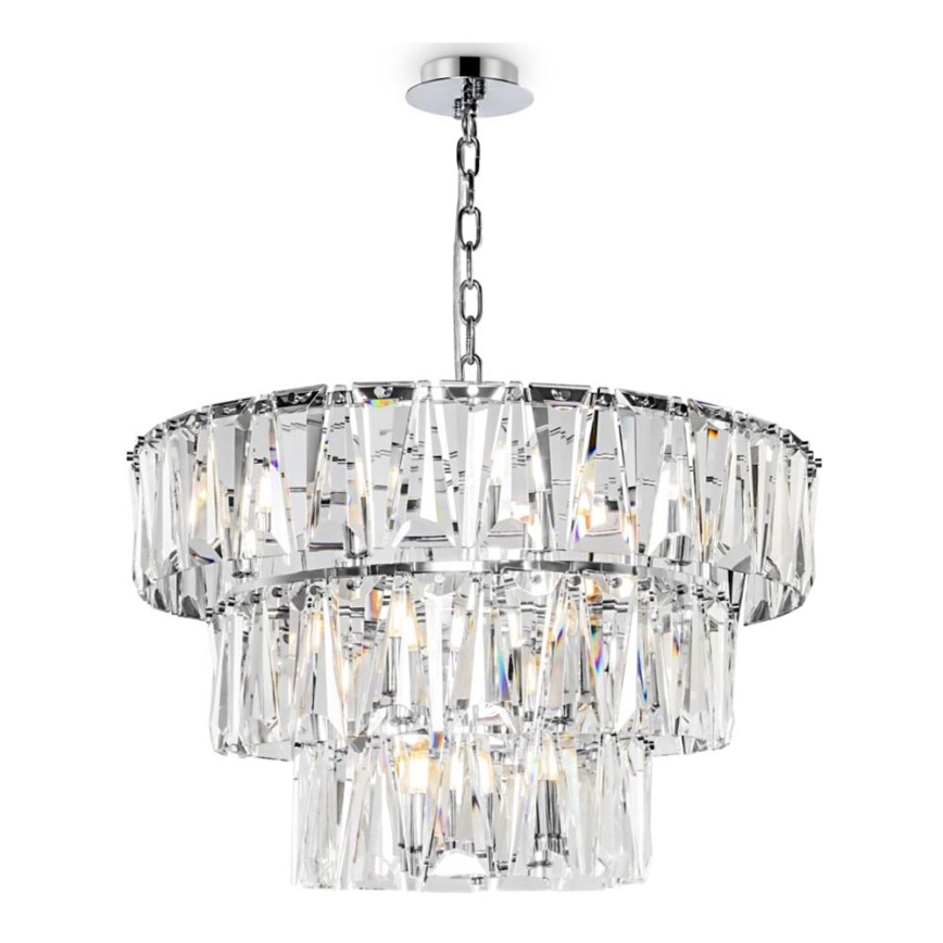Maytoni MOD043PL-18CH - Żyrandol na łańcuchu PUNTES 18xE14/40W/230V chrom błyszczący