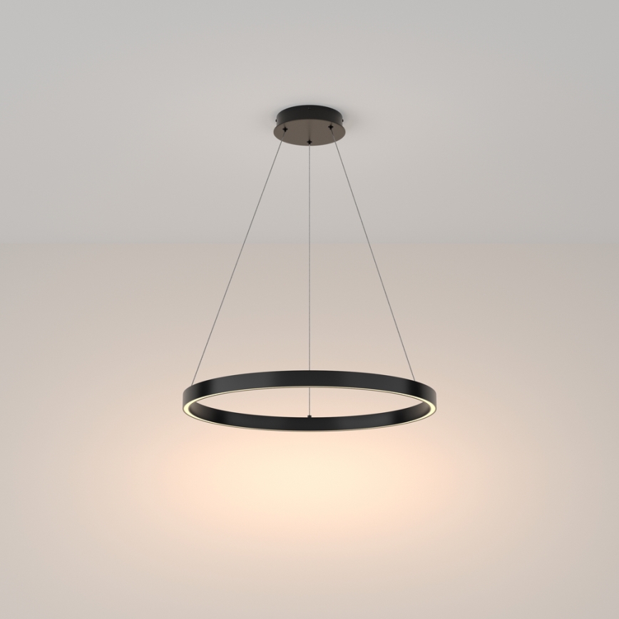 Maytoni MOD058PL-L32B3K - LED Żyrandol na lince RIM LED/37W/230V 3000K śr. 60 cm czarny