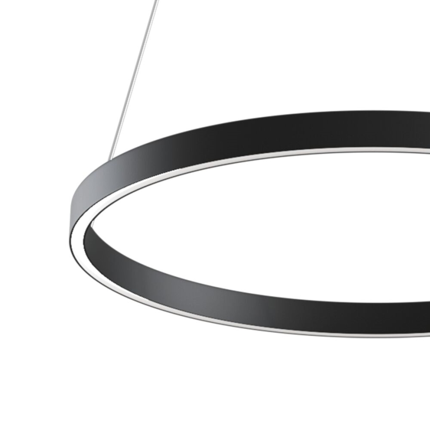 Maytoni MOD058PL-L32B3K - LED Żyrandol na lince RIM LED/37W/230V 3000K śr. 60 cm czarny