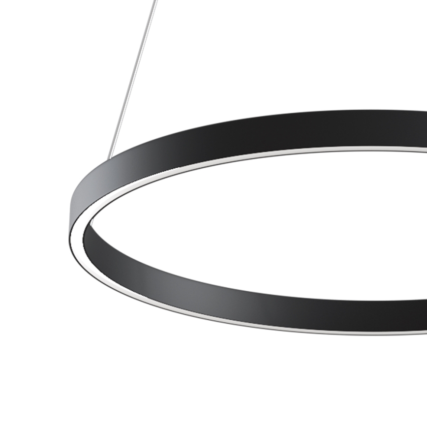 MOD058PL-L32B4K - LED Żyrandol na lince RIM LED/37W/230V 4000K śr. 60 cm czarny