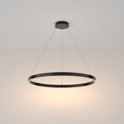 Maytoni MOD058PL-L42B3K - LED Żyrandol na lince RIM LED/51W/230V 3000K śr. 80 cm czarny