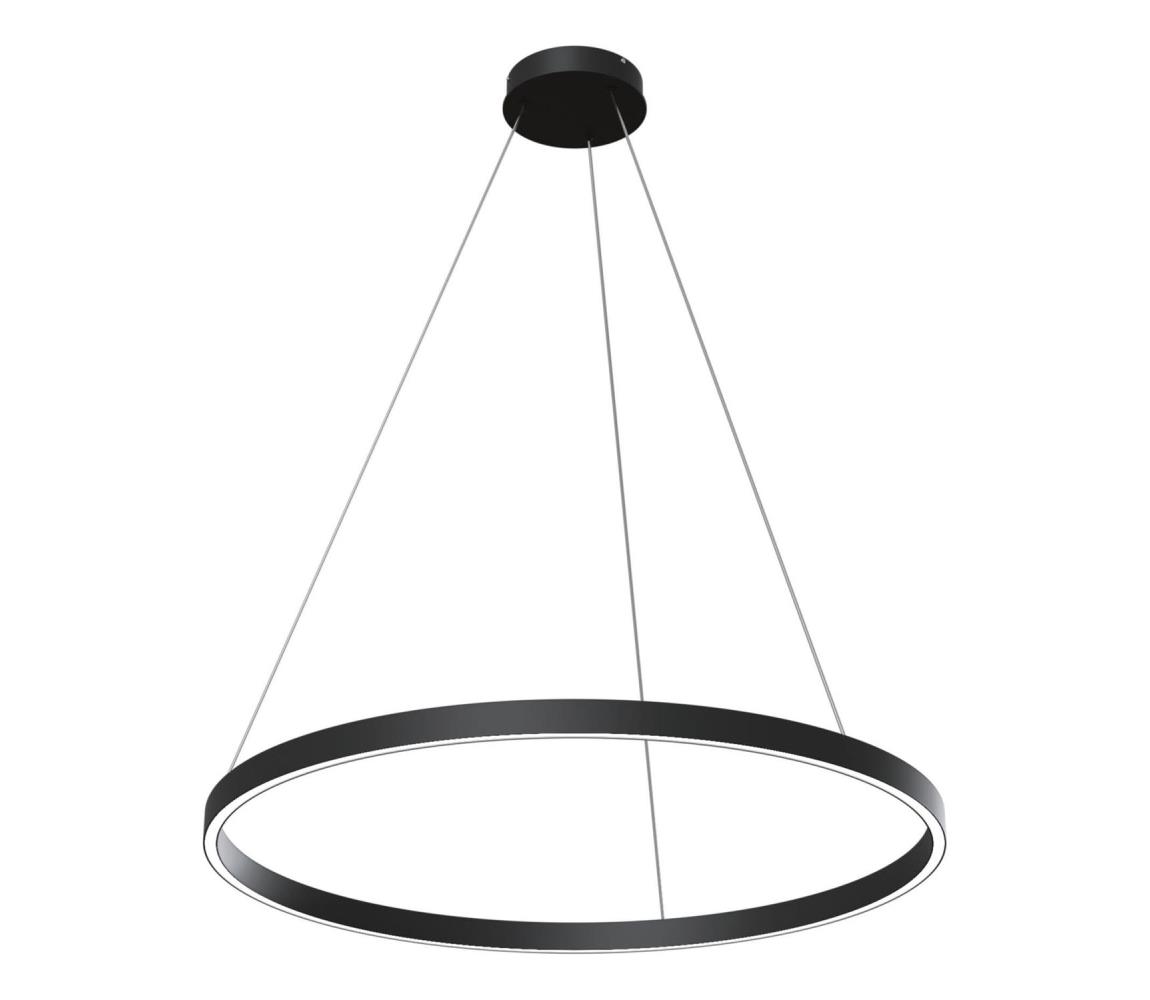 Maytoni MOD058PL-L42B4K - LED Żyrandol na lince RIM LED/51W/230V śr. 80 cm czarny