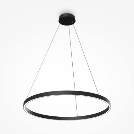 Maytoni MOD058PL-L42B4K - LED Żyrandol na lince RIM LED/51W/230V 4000K śr. 80 cm czarny
