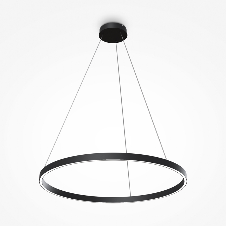 Maytoni MOD058PL-L42B4K - LED Żyrandol na lince RIM LED/51W/230V 4000K śr. 80 cm czarny