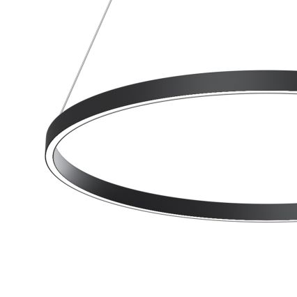 Maytoni MOD058PL-L42B4K - LED Żyrandol na lince RIM LED/51W/230V 4000K śr. 80 cm czarny