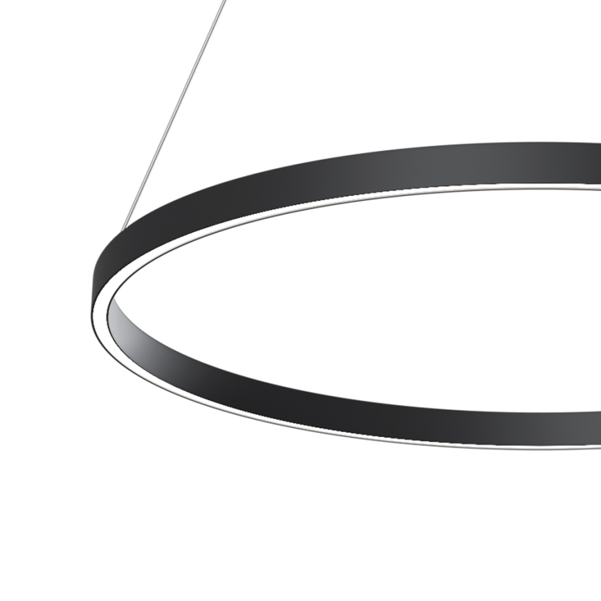 Maytoni MOD058PL-L42B4K - LED Żyrandol na lince RIM LED/51W/230V 4000K śr. 80 cm czarny