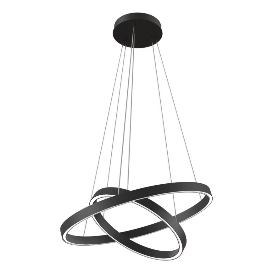 Maytoni MOD058PL-L55B3K - LED Żyrandol na lince RIM LED/61W/230V 3000K śr. 60 cm czarny
