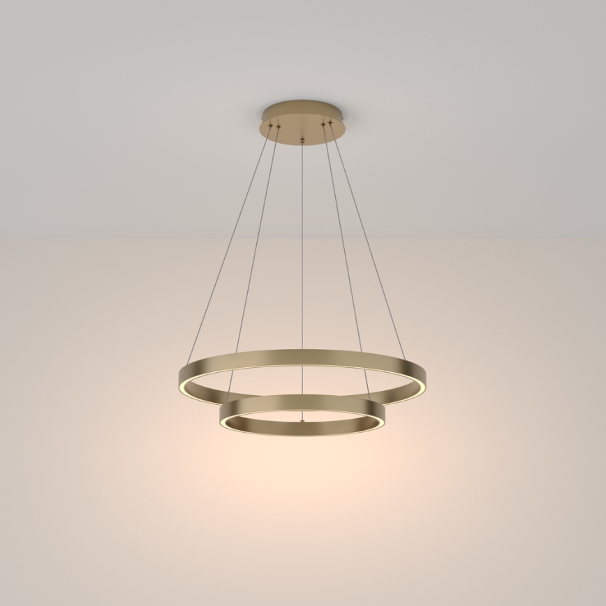 Maytoni MOD058PL-L55BS3K - LED Żyrandol na lince RIM LED/61W/230V 3000K śr. 60 cm złoty