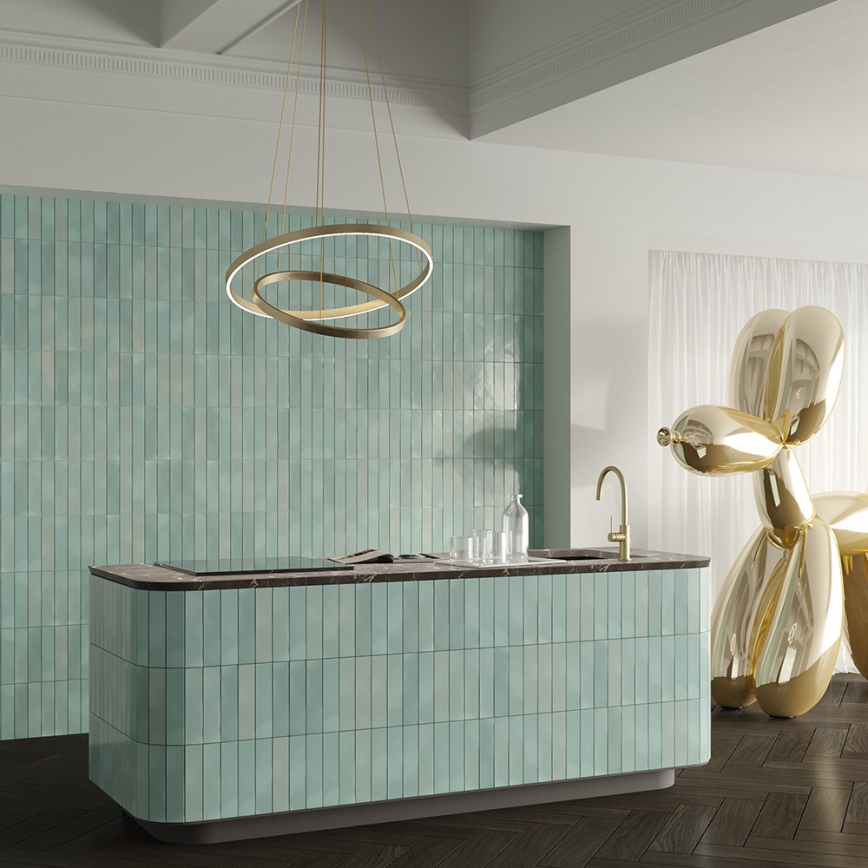 Maytoni MOD058PL-L74BS3K - LED Żyrandol na lince RIM LED/88W/230V 3000K śr. 80 cm złoty