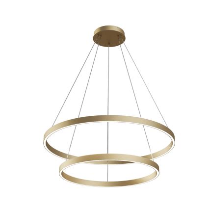 Maytoni MOD058PL-L74BS3K - LED Żyrandol na lince RIM LED/88W/230V 3000K śr. 80 cm złoty