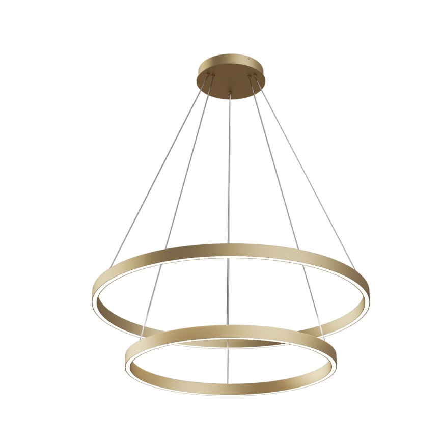 Maytoni MOD058PL-L74BS3K - LED Żyrandol na lince RIM LED/88W/230V 3000K śr. 80 cm złoty