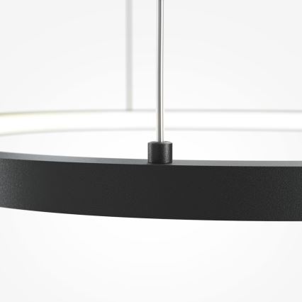 Maytoni MOD072PL-L28B3K1 - LED Żyrandol na lince GLINT LED/24W/230V czarny śr. 60 cm