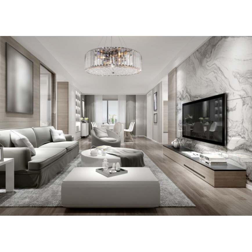 Maytoni MOD080CL-06CH - Żyrandol na lince RECINTO 6xE27/60W/230V