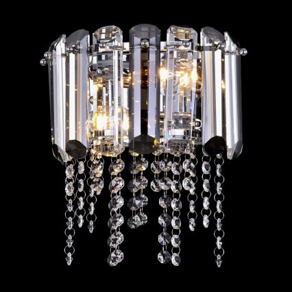 Maytoni MOD097WL-02CH - Kinkiet HAIL 2xE14/40W/230V chrom błyszczący