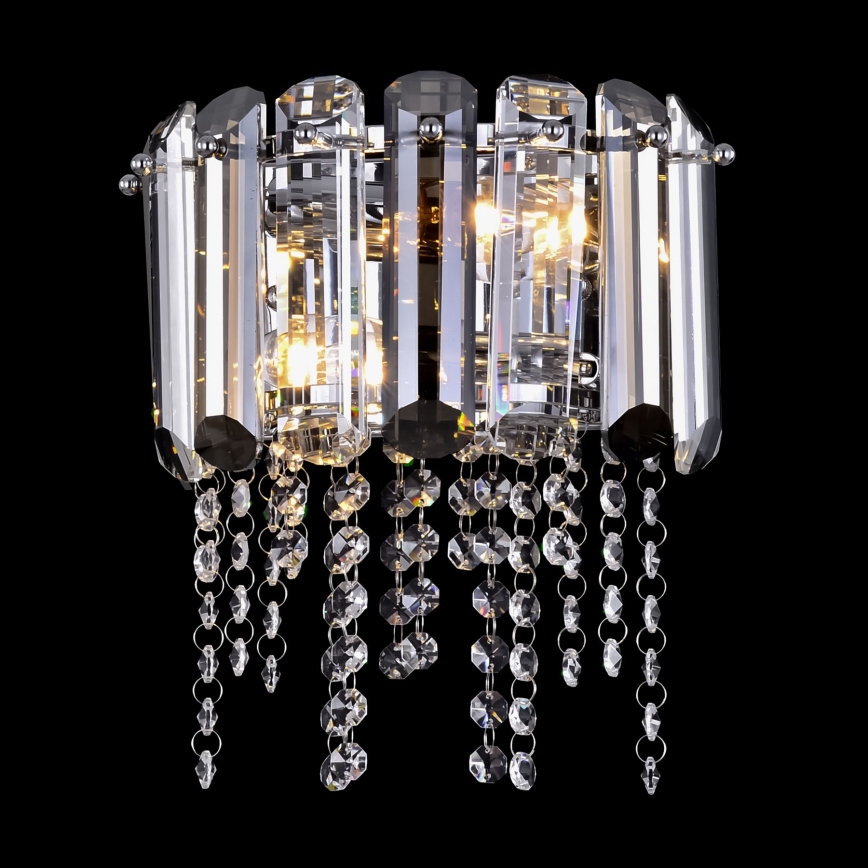 Maytoni MOD097WL-02CH - Kinkiet HAIL 2xE14/40W/230V chrom błyszczący