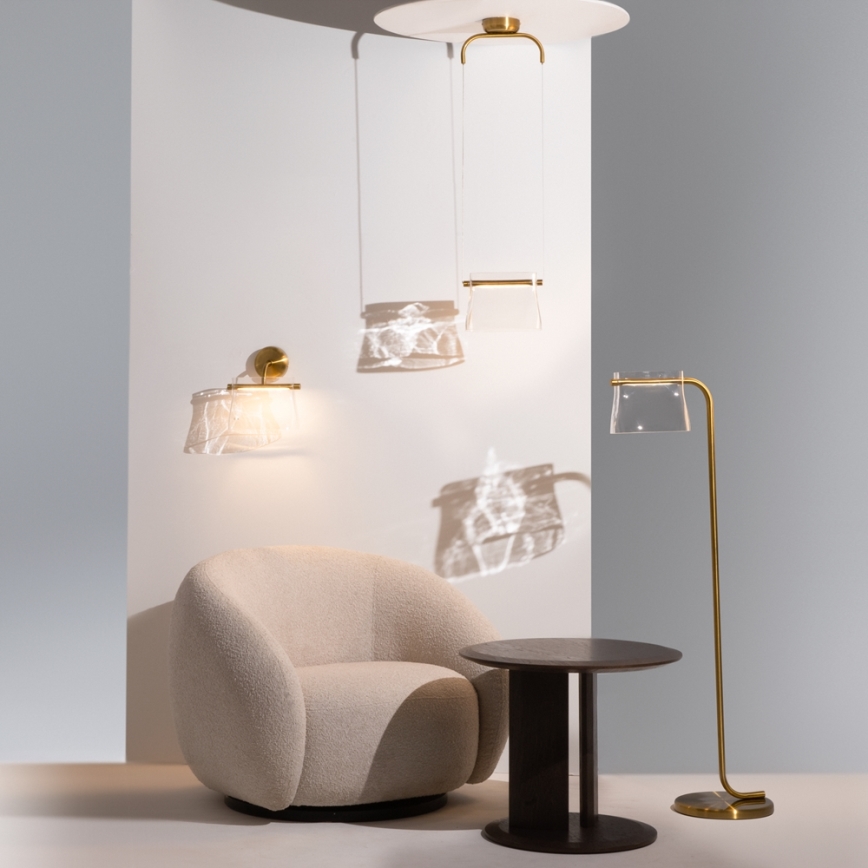 Maytoni MOD170PL-L8BS3K - LED Żyrandol na lince CABARET LED/8W/230V złoty