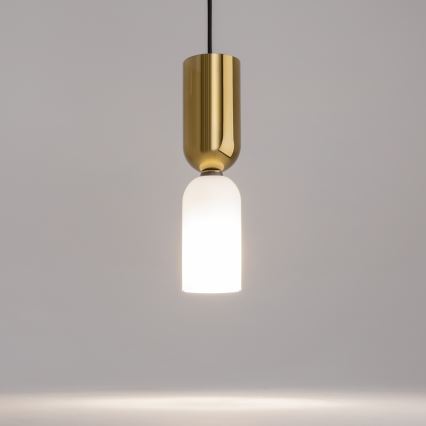 Maytoni MOD177PL-01G - Żyrandol na lince MEMORY 1xE14/40W/230V złoty/biały