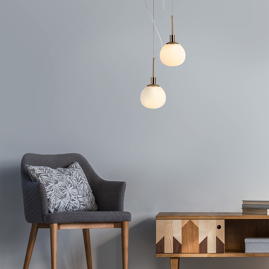 Maytoni MOD221-PL-01-G - Żyrandol na lince ERICH 1xE14/40W/230V miedziany