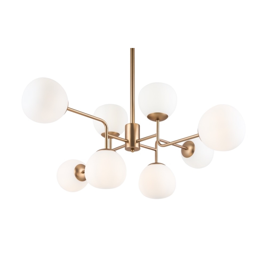 Maytoni MOD221-PL-08-G - Żyrandol ERICH 8xE14/40W/230V miedź