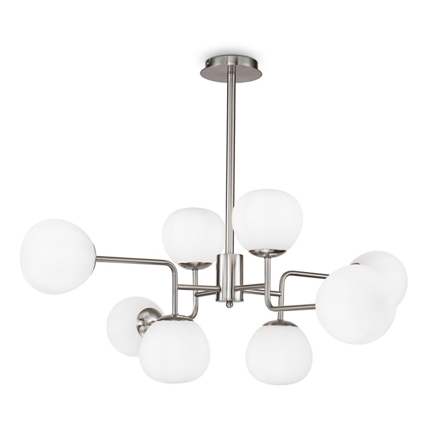 Maytoni MOD221-PL-08-N - Żyrandol na drążku ERICH 8xE14/40W/230V matowy chrom