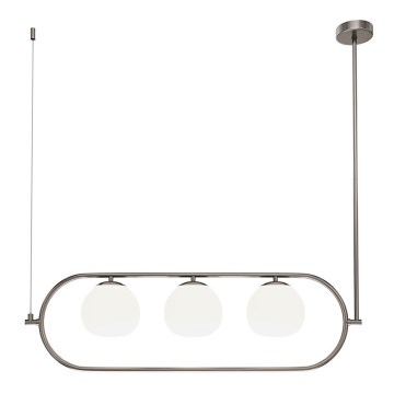 Maytoni MOD221PL-03N - Żyrandol na drążku ERICH 3xE14/40W/230V matowy chrom