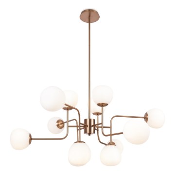 Maytoni MOD221PL-12G - Żyrandol na drążku ERICH 12xE14/40W/230V miedziany