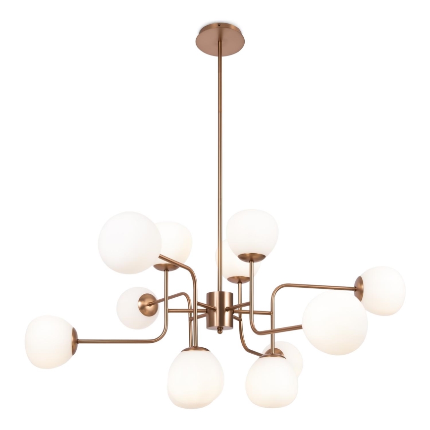 Maytoni MOD221PL-12G - Żyrandol na drążku ERICH 12xE14/40W/230V miedziany