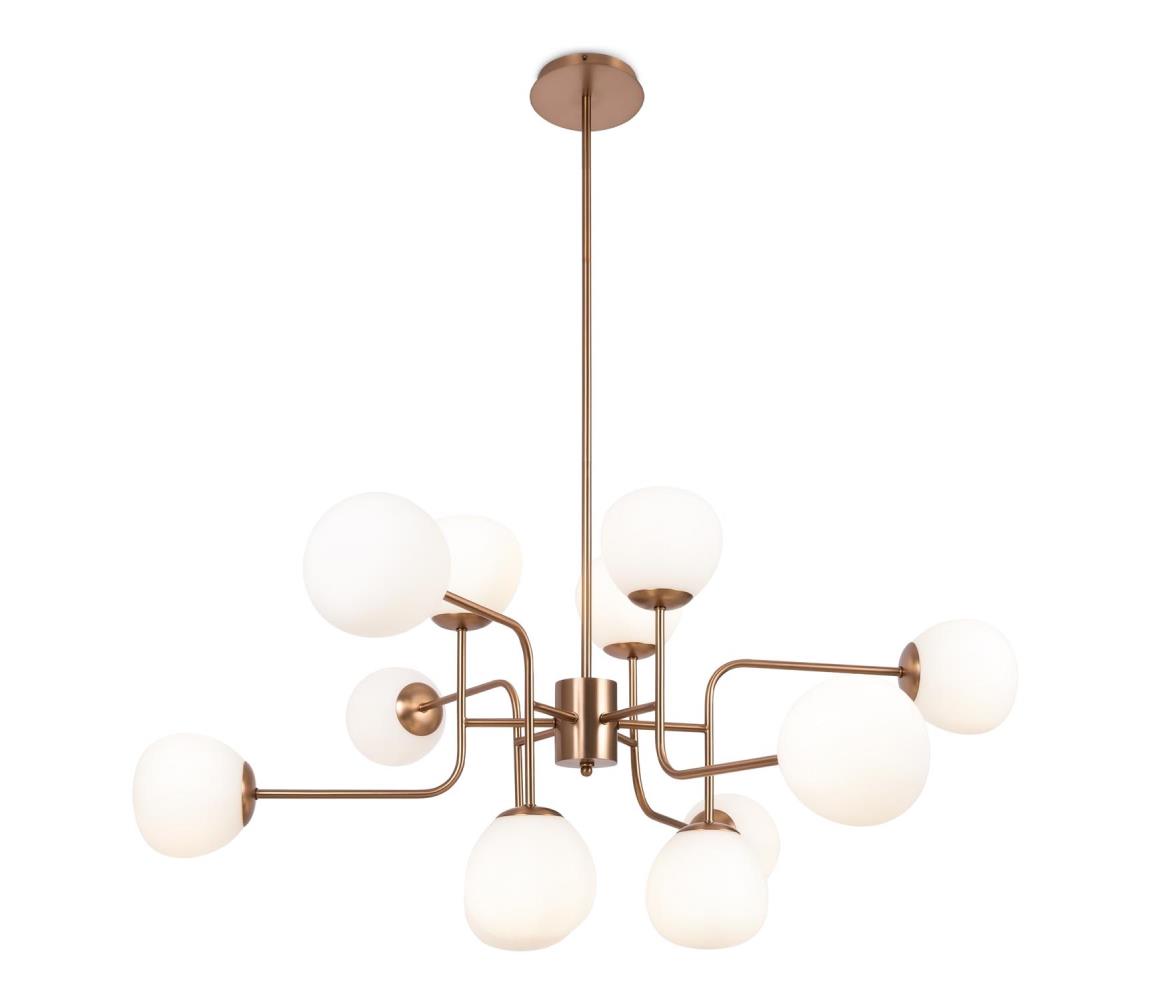 Maytoni MOD221PL-12G - Żyrandol na drążku ERICH 12xE14/40W/230V miedziany