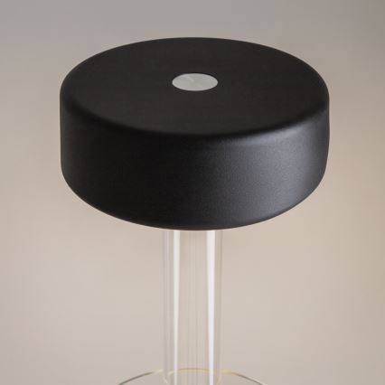 Maytoni MOD229TL-L3B3K1 - LED przenośna lampka stołowa z regulacją jasności, ładowalna LED/3W/5V 2200-4000K 2000 mAh czarna/przezroczysta