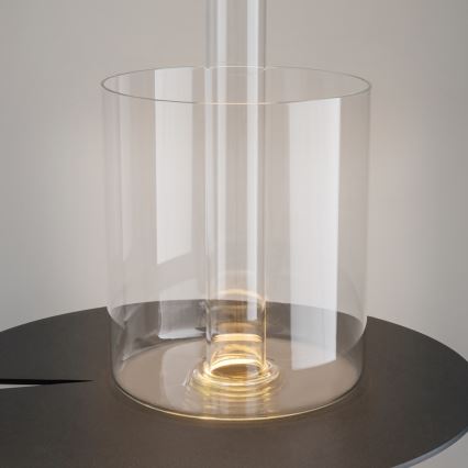 Maytoni MOD229TL-L3B3K1 - LED przenośna lampka stołowa z regulacją jasności, ładowalna LED/3W/5V 2200-4000K 2000 mAh czarna/przezroczysta