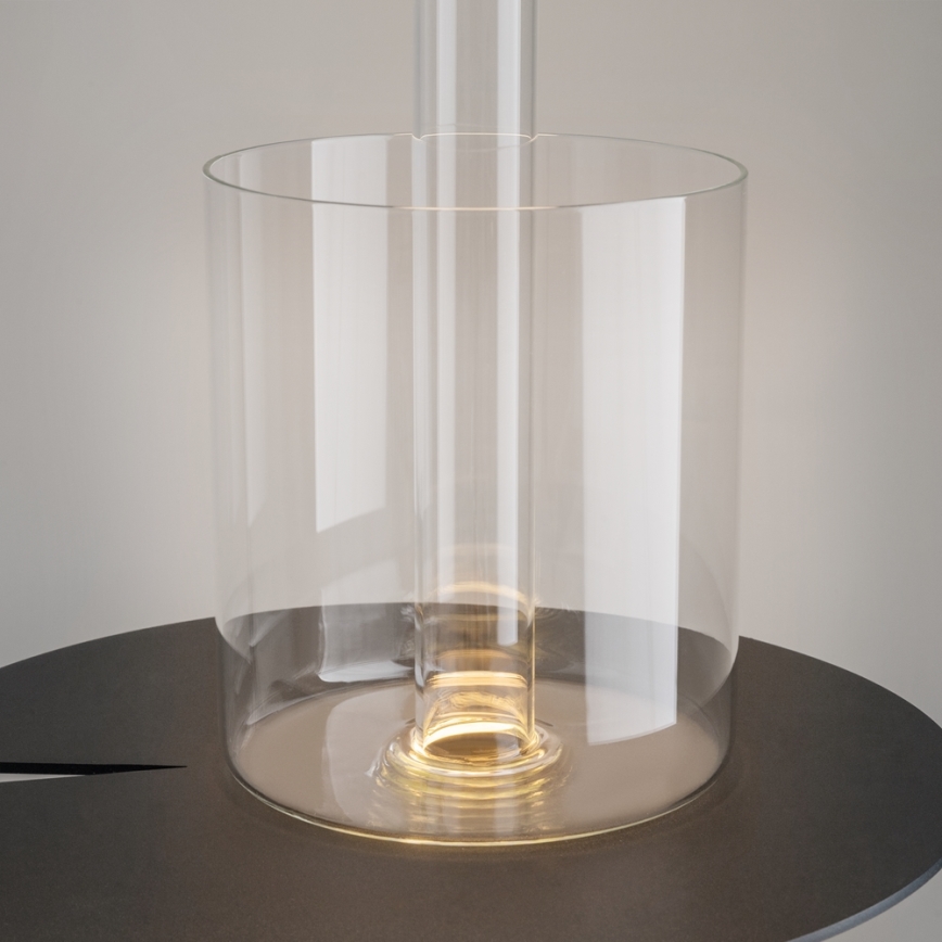 Maytoni MOD229TL-L3B3K1 - LED przenośna lampka stołowa z regulacją jasności, ładowalna LED/3W/5V 2200-4000K 2000 mAh czarna/przezroczysta