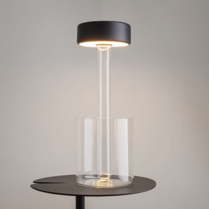 Maytoni MOD229TL-L3B3K1 - LED Ściemn. akumulatorowa przenośna Lampa stołowa LED/3W/5V 2200-4000K czarne/przezroczysty
