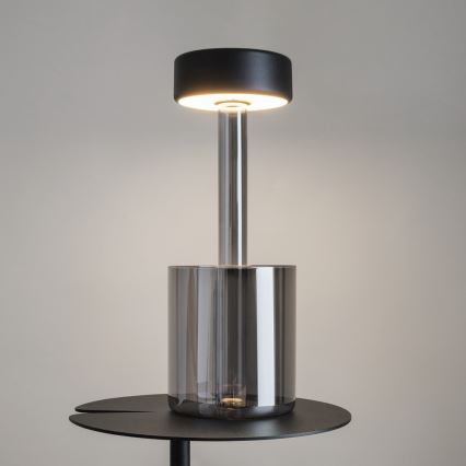 Maytoni MOD229TL-L3B3K3 - LED przenośna lampka stołowa z regulacją jasności, ładowalna LED/3W/5V 2200-4000K 2000 mAh czarno-szara